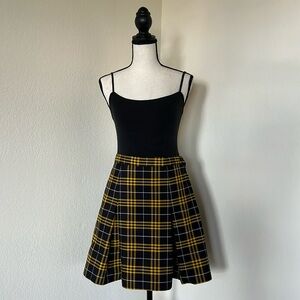 Pleated school girl skirt